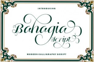 Bahagia Script Font Download