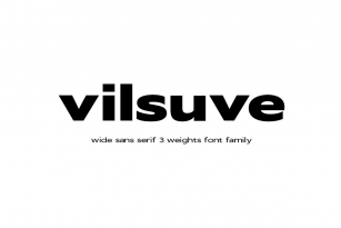 SALE! Vilsuve wide sans Font Download