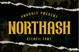 Northas - Vintage Stencil Font Download