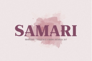 Samari - Modern Serif Font Font Download