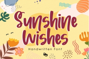 Sunshine Wishes - Handwritten Font Font Download