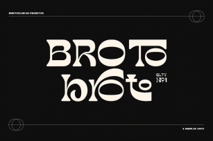 Broto - Display font & 100 ligatures Font Download