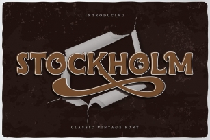 Stockholm | Classic Vintage Font Font Download
