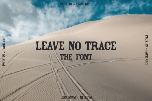 Leave No Trace Font Download