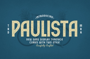 Paulista Sans Display Typeface Font Download