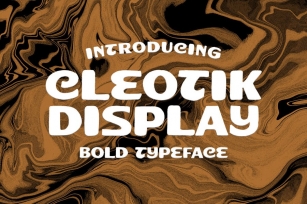 Cleotik - Vintage Display Font Font Download