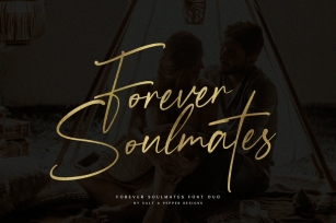 Forever Soulmates Font Duo Font Download