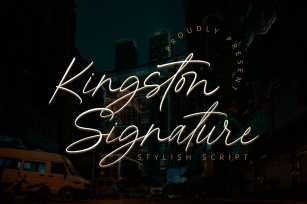 Kingston Signature Font Download