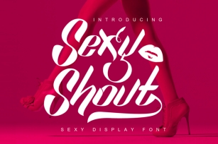 Sexy Shout Display Font Font Download