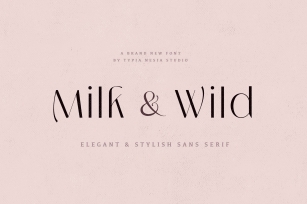 Milk and Wild Font Download