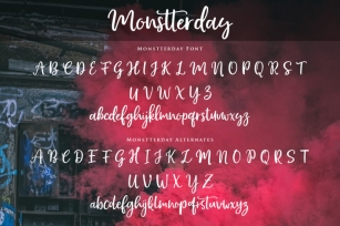 Monstterday Script Font Download