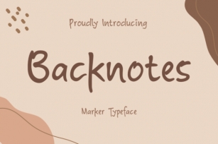 Backnotes Font Download