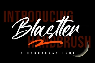 Blastter - Brush Font Font Download
