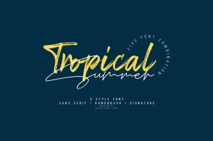 Tropical Summer Brush Font Download