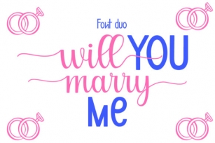 Will You Marry Me Font Download