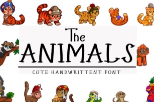 The Animals Font Download