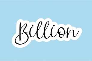 Billion Font Download