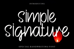 Simple Signature Font Download