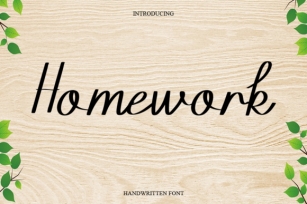 Homework Font Download
