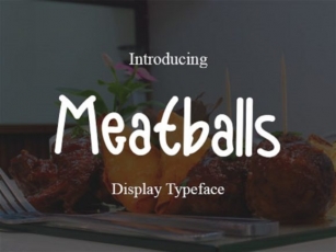 Meatballs Font Download