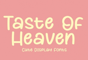 Taste of Heaven Font Download
