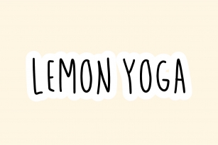 Lemon Yoga Font Download