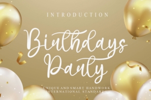 Birthdays Party Font Download