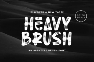 HEAVY BRUSH Font Download