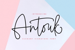 Antouk Signature Font Download