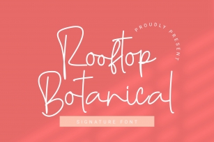 Rooftop Botanical Font Download