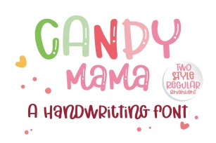 Candy Mama- A handritten Font Download