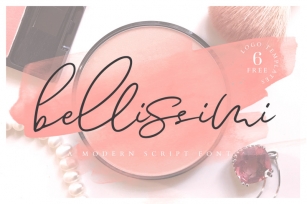 Bellissimi + 6 Free Logo Templates Font Download