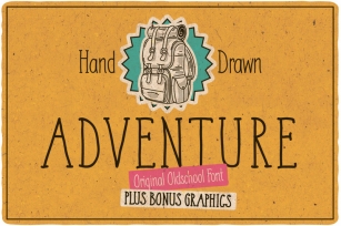Adventure Typeface + bonus graphics Font Download