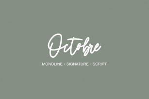 Octobre - Monoline Font Font Download