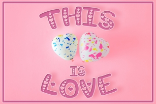 This Is Love: Valentine's Craft Font Font Download