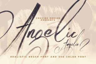 Angelic Brush &amp; SVG Font Font Download
