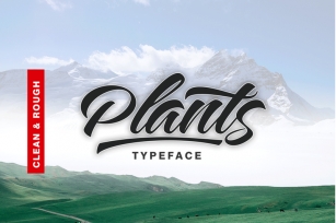 Plants Clean & Rough Style Font Download