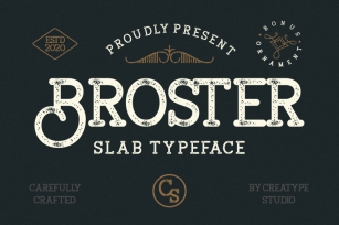Broster Slab Typeface Font Download