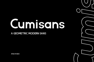 Cumisans - a Geometric Modern Sans Font Download