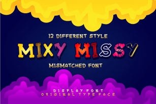 Mixy Missy - 12 Style Display Font Font Download