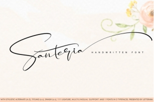 Santeria Signature Font Download