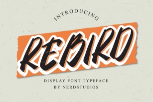 Rebird Display Font Font Download