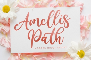 Amellis Path - Brush Script Font Font Download