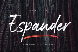 Espander - Handwritten Typeface Font Download