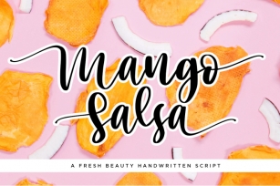 Mango Salsa with Bouncy Handwritten Script Font Style Font Download