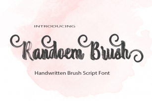 Randoem Brush Font Download