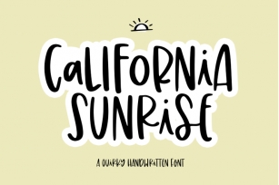 California Sunrise - Cute Handwritten Font Font Download
