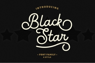 Black Star Font Download
