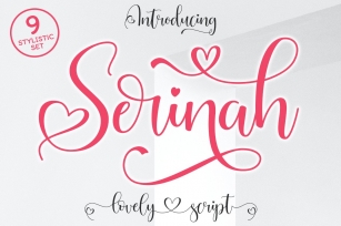 Serinah Lovely Script Font Download