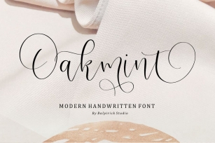Oakmint Script Font YH Font Download